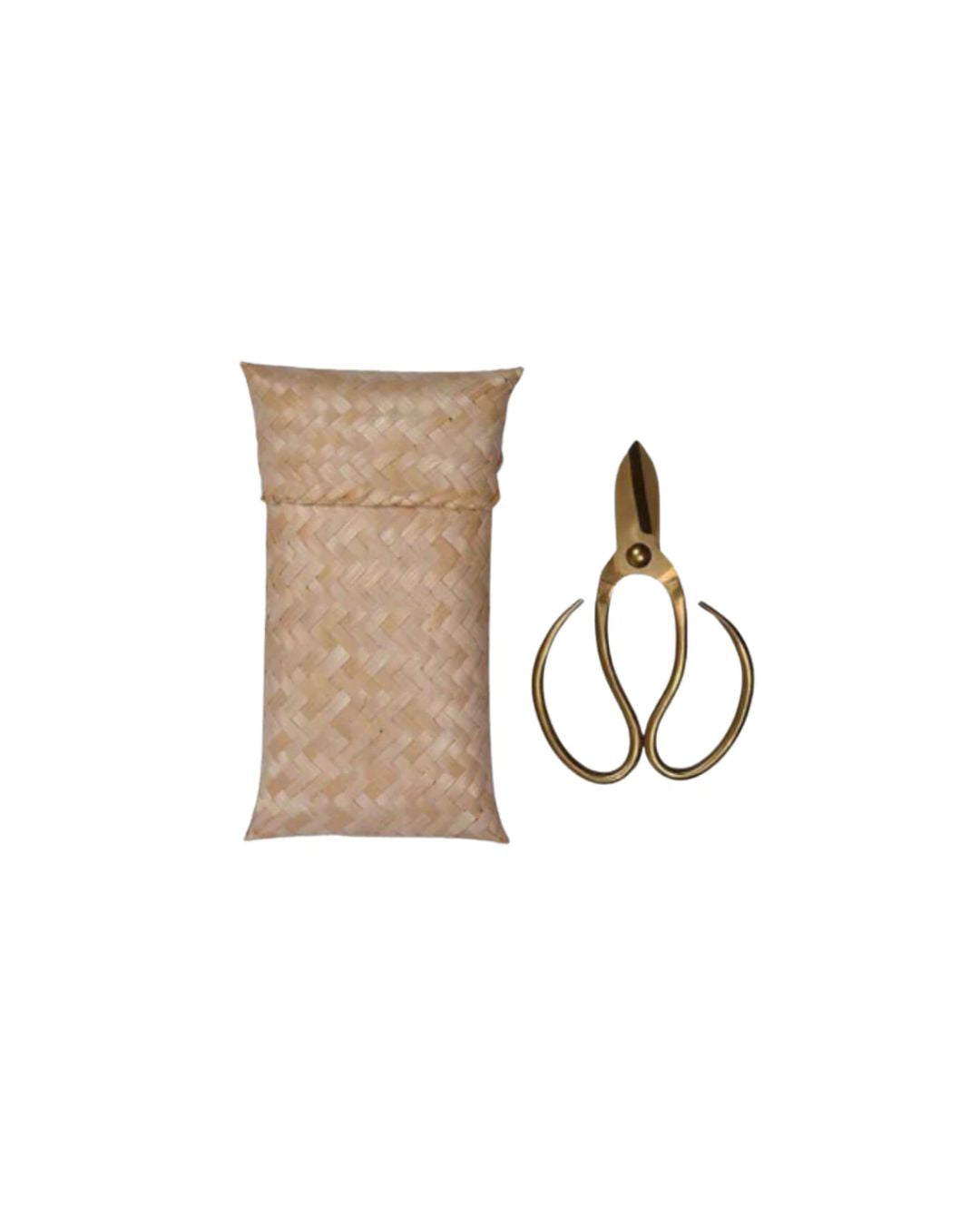 GARDEN SCISSORS WITH BAMBOO BAG