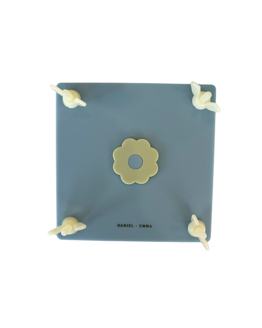 Daniel and Emma Flower Press -Blue