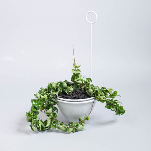 WALL PLANTER RIPPLE LIGHT GREY