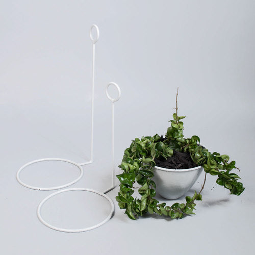 WALL PLANTER RIPPLE LIGHT GREY