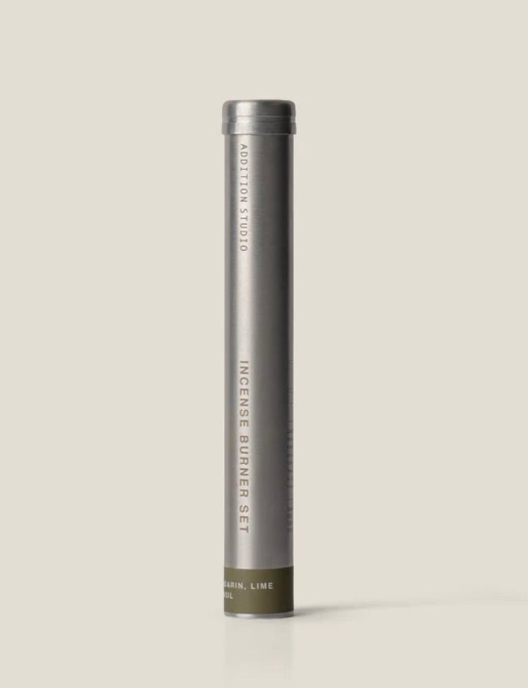 Mandarin, Lime and Basil Incense Set with Holder